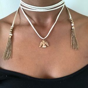 Eagle choker+bracelet